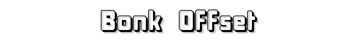 Bonk Offset font